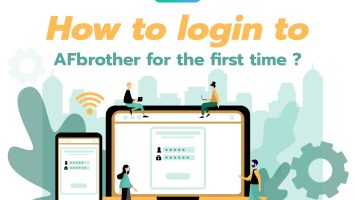 How to login to AFbrother for the first time ?