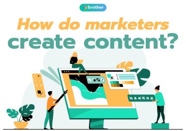 How do marketers create content ?